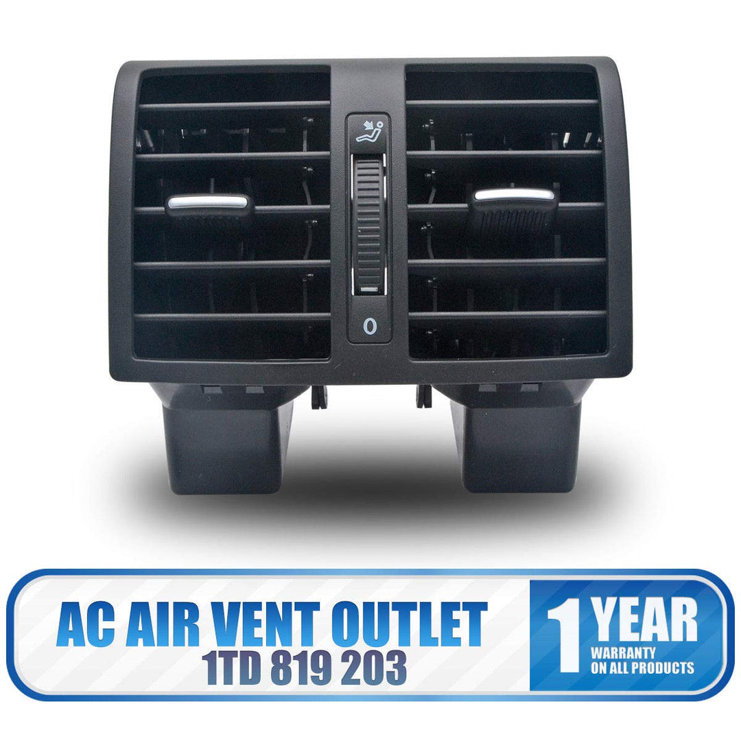 Maso Lüftungsgitter für Armaturenbrett, Klimaanlage, für VW Touran Caddy 2004–2015, Schwarz