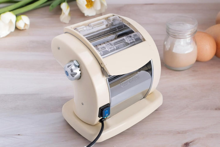 Imperia Pastapresto. Elektrische Nudelmaschine 100% Made in Italy. Frischpastamaschine aus Stahl mit