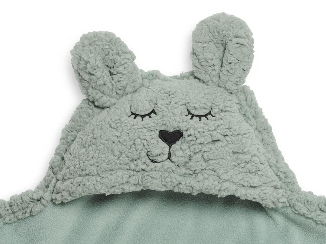 Jollein Puckdecke Bunny 100x105cm - Ash Green, Green