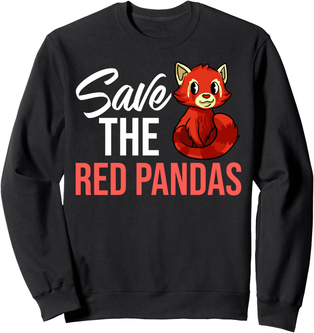 Roter Panda Tier Lebensraum Schwanz Sweatshirt