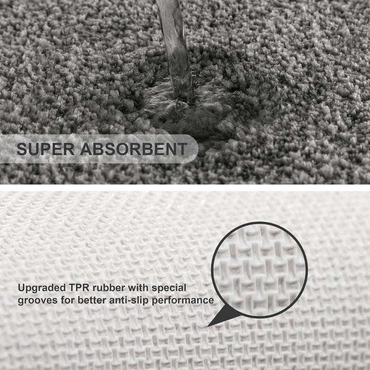 Badematte Rutschfest Badteppich Extra Lange Verdickt Badezimmerteppich Weich Badeteppich Flauschige