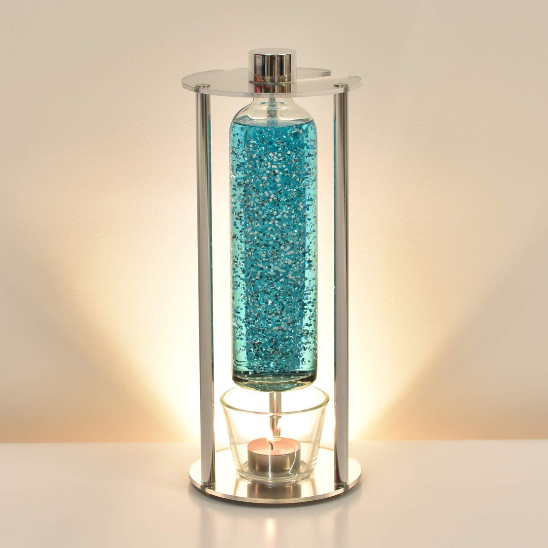 GOOLAMP CandleGlow P1 Glitter Teelicht-Lampe (Hell-Blau), Hell-blau