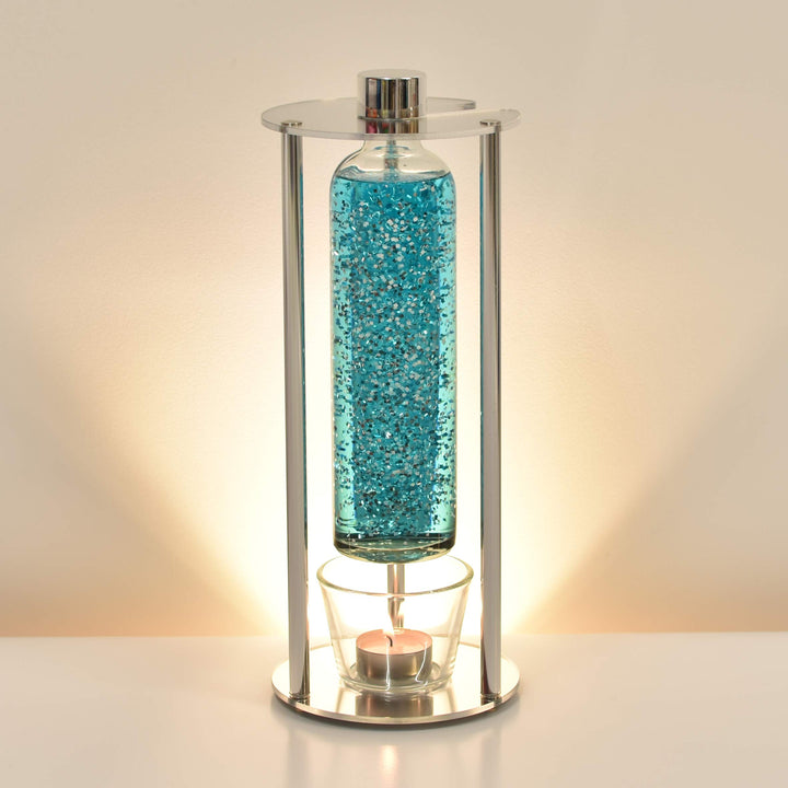 GOOLAMP CandleGlow P1 Glitter Teelicht-Lampe (Hell-Blau), Hell-blau