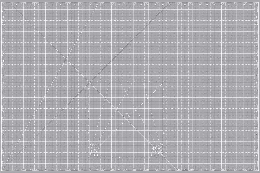 La Canilla Schneidematte A1 Selbstheilend (60x90 cm - 36x24") Cutting Mat Schneideunterlage für Bast