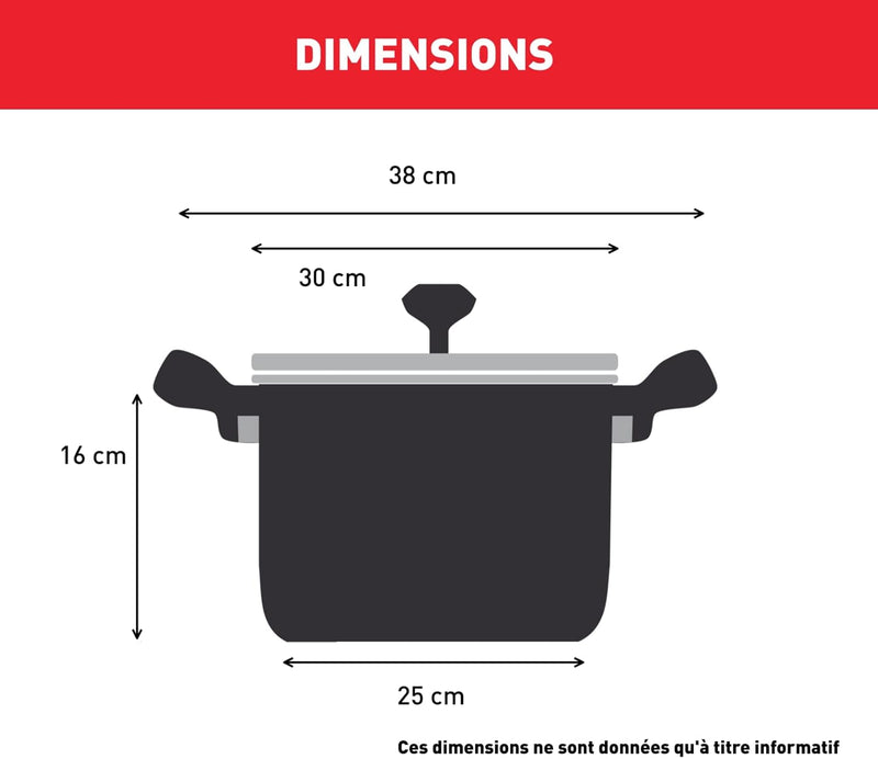 Tefal Intuition XL B8646404 Grosser Edelstahl-Kochtopf 28 cm/8 L, Induktion, 5 Jahre Garantie, Premi