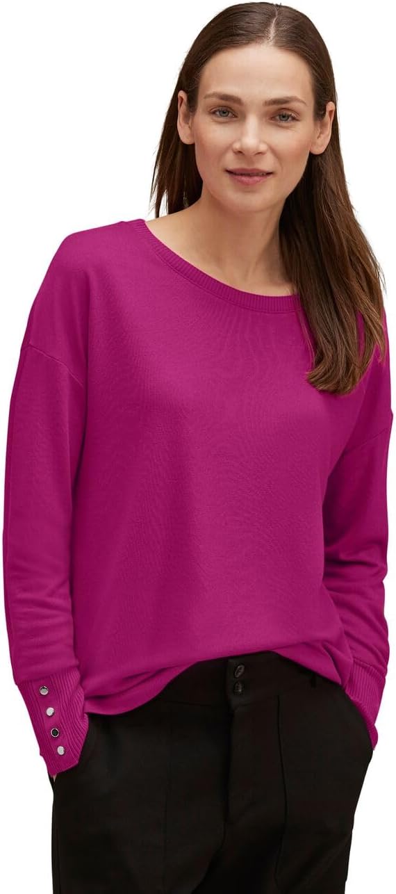 Damen Shirt mit Knopfdetail 36 Black (Schwarz), 36 Black (Schwarz)