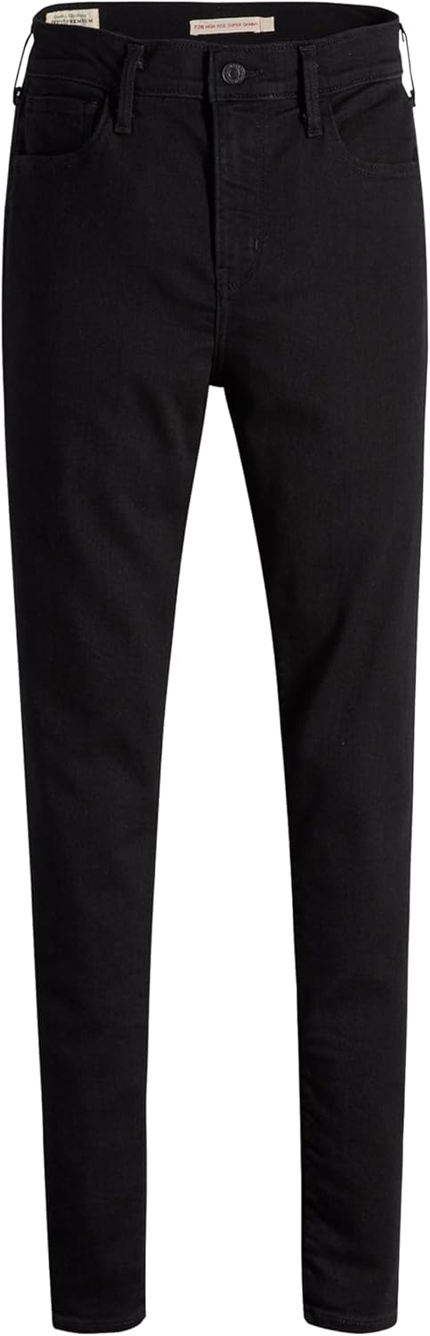 Levi's Damen 720 High Rise Super Skinny Jeans 23W / 28L Black Celestial, 23W / 28L Black Celestial