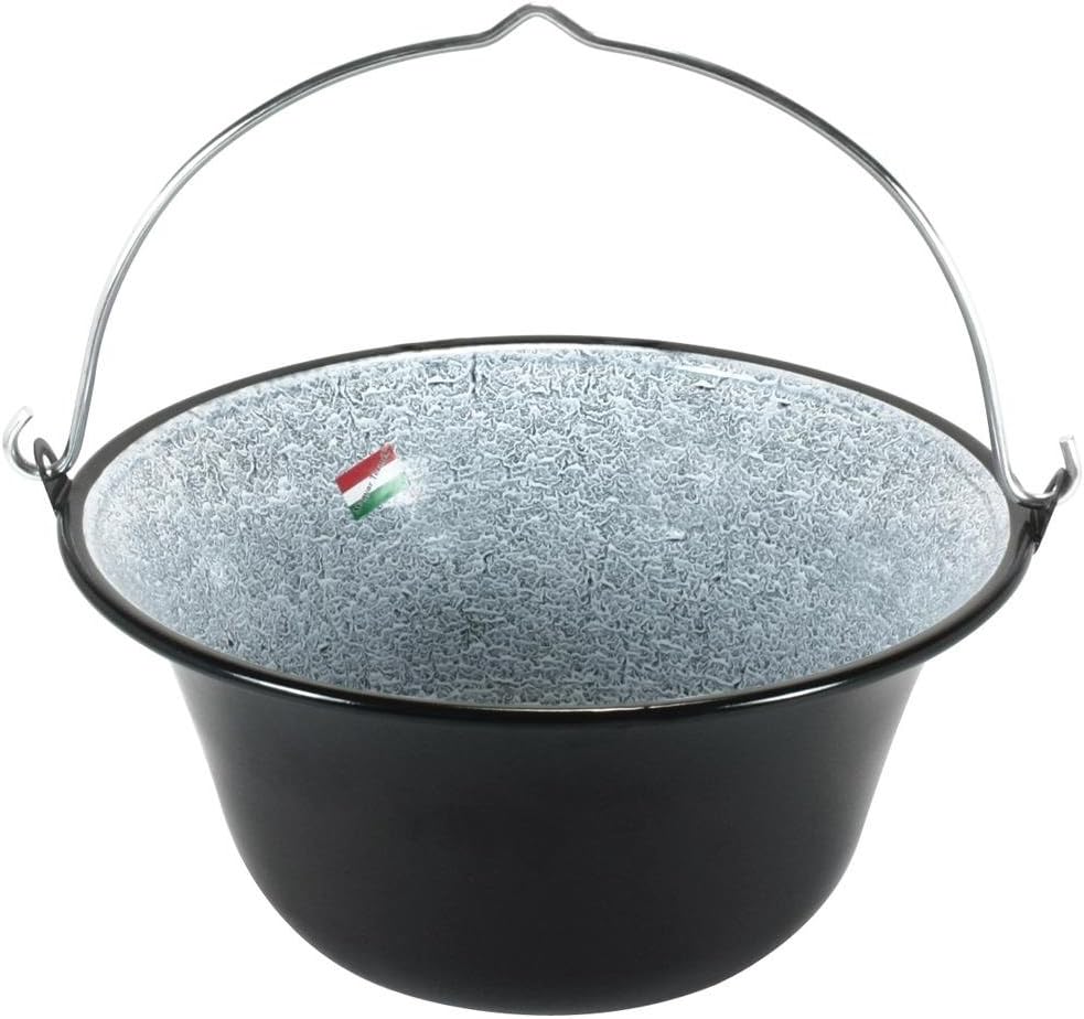 GRILLPLANET 1001 ungarischer Gulaschkessel 10 Liter emailliert Kesselgulasch Topf