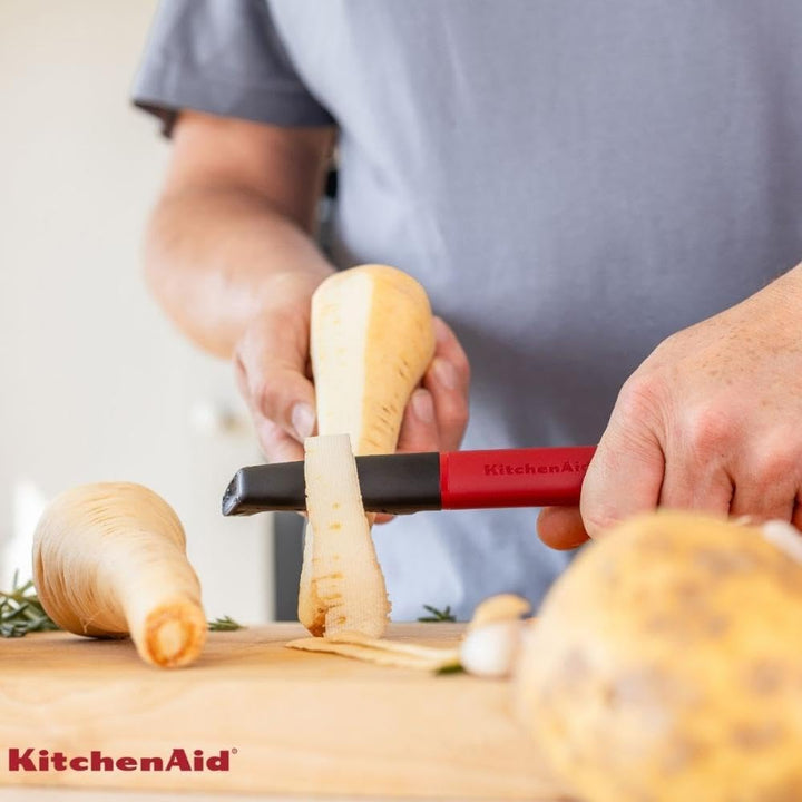 KitchenAid KHA112OHEREG Classic Euro Sparschäler Empire Rot