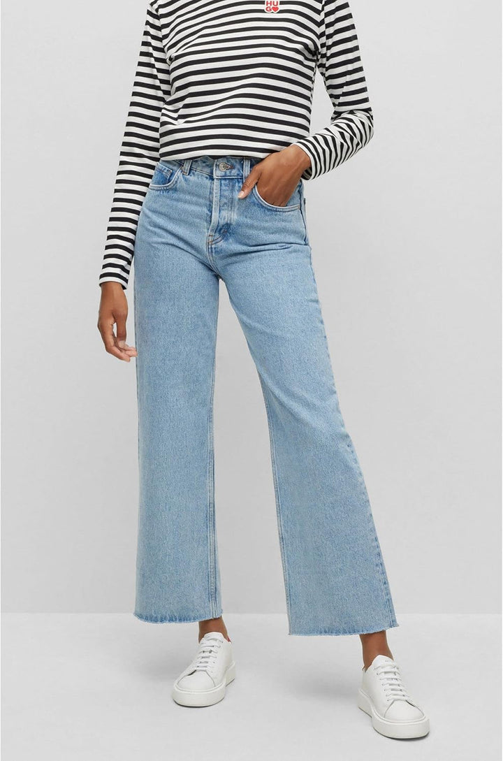 HUGO Damen Pants 27W / 34L Blau, 27W / 34L Blau