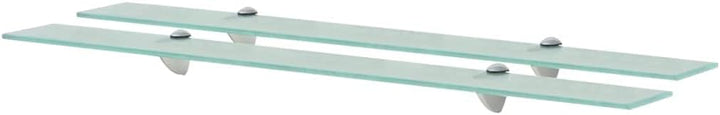 vidaXL 2X Regal Schwebend Wandregal Glasregal Glasboden Glasablage Badablage Wandablage Badregal Abl