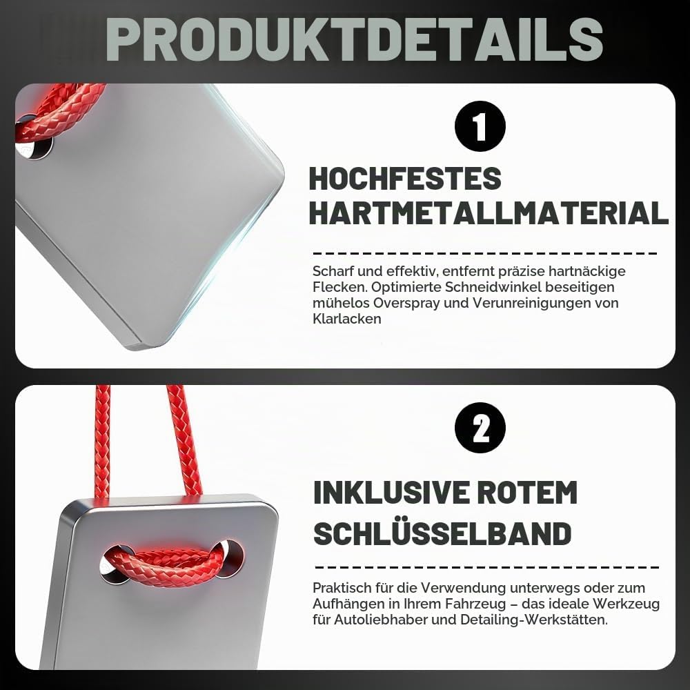 Lackhobel Autolack, HOVCEH Lackschaber Auto Entfernt für Schmutz, Flecken und Staubflecken von Lacki