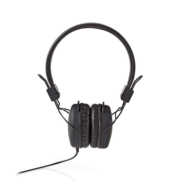 Nedis HPWD1100BK Kabelgebundene Kopfhörer | On-Ear | Faltbar | 1,2-m-Rundkabel | Schwarz