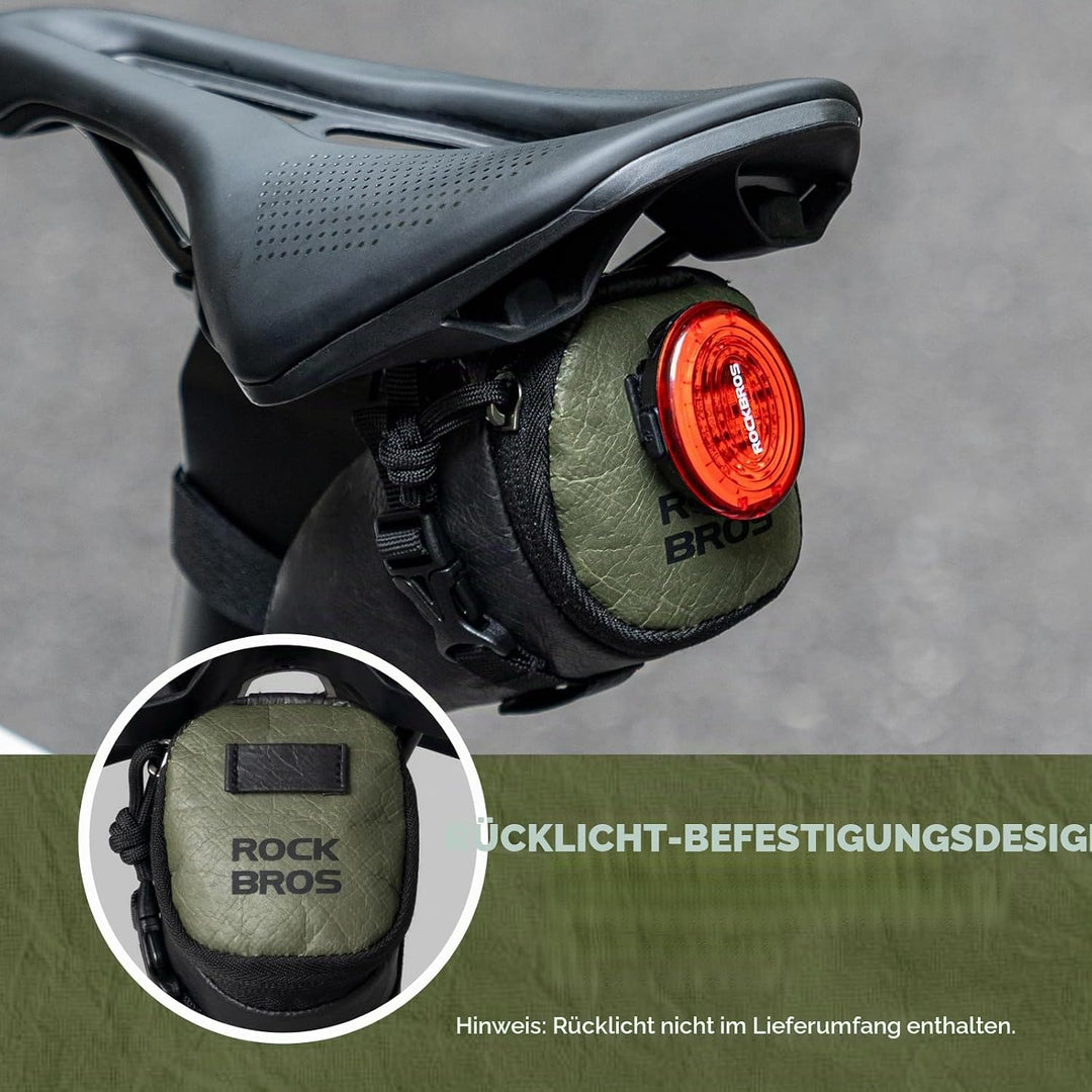 ROCKBROS Fahrrad Satteltaschen Ultralight Fahrradtasche Sattel mit Klettverschluss, Reissfest Wasser