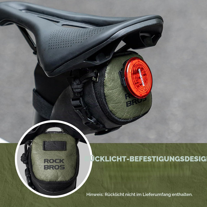 ROCKBROS Fahrrad Satteltaschen Ultralight Fahrradtasche Sattel mit Klettverschluss, Reissfest Wasser