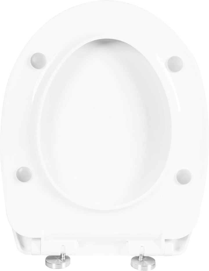 Cornat WC-Sitz "Casal" - Klassisch weisser Look - Pflegeleichter Thermoplast - Quick up & Clean Funk