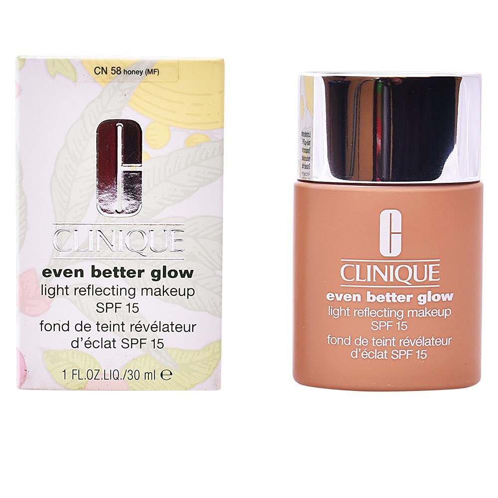 Clinique Even Better Glow Light Reflecting Makeup SPF15 30ml 30 ml (Pack of 1) #CN 58 Honey, 30 ml (