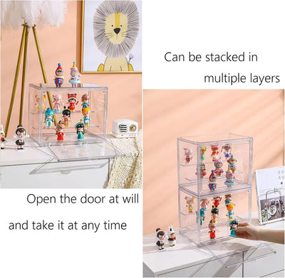 Siyecioa Schaukasten Vitrine, Acryl Vitrine, Glasvitrine, Plexiglas Vitrine Klein mit Tür Für Action
