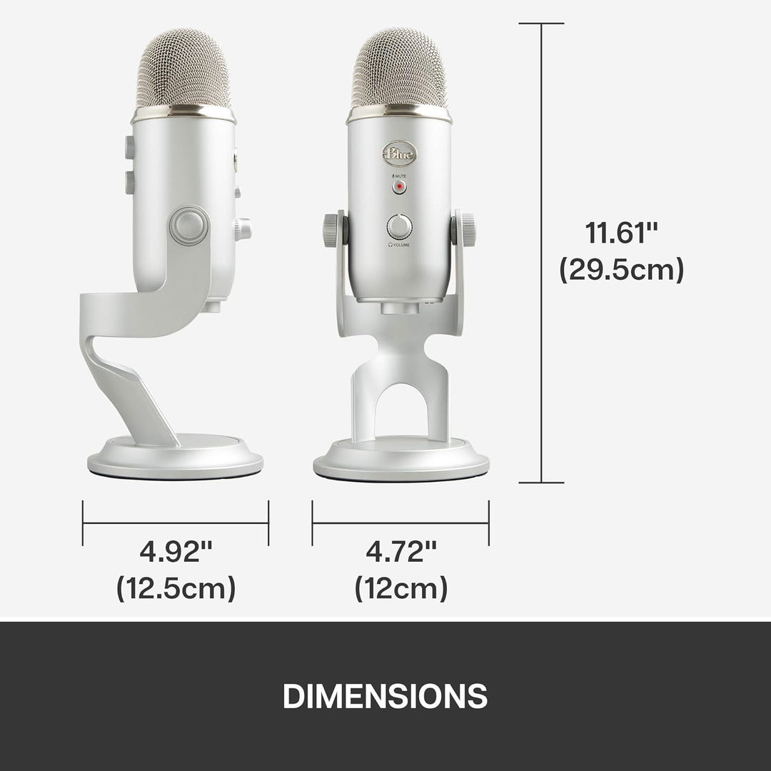 Logitech Yeti Mikrofone 10-jährig Anniversary Edition – Mikrofon – USB – Silber