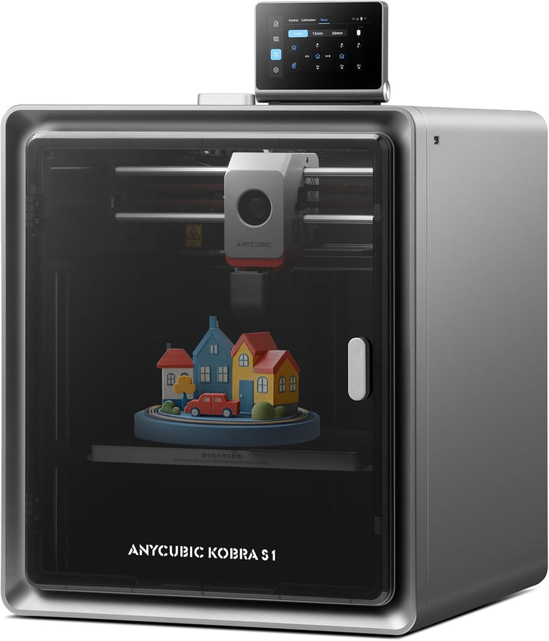 Anycubic Kobra S1 3D-Drucker, 600 mm/s Hochgeschwindigkeit, KI-Überwachung, Schnell Abnehmbares 320