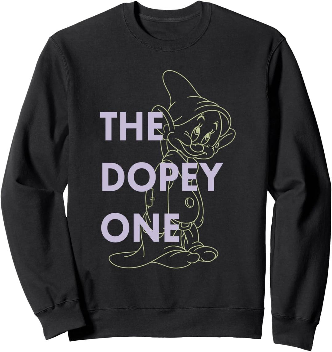 Disney Snow White Dwarf Dopey The Dopey One Outlined Sweatshirt