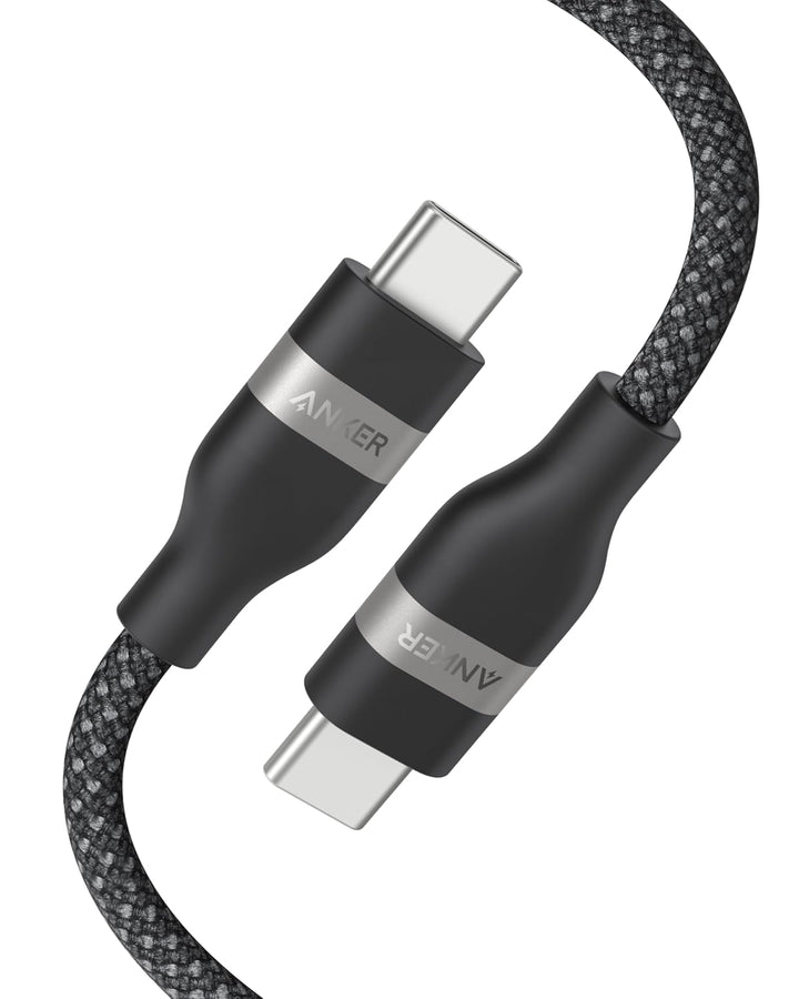 Anker Nano USB C auf USB C Kabel, 240W 0,9m flexibel farbig geflochten, USB C Schnellladekabel Typ C