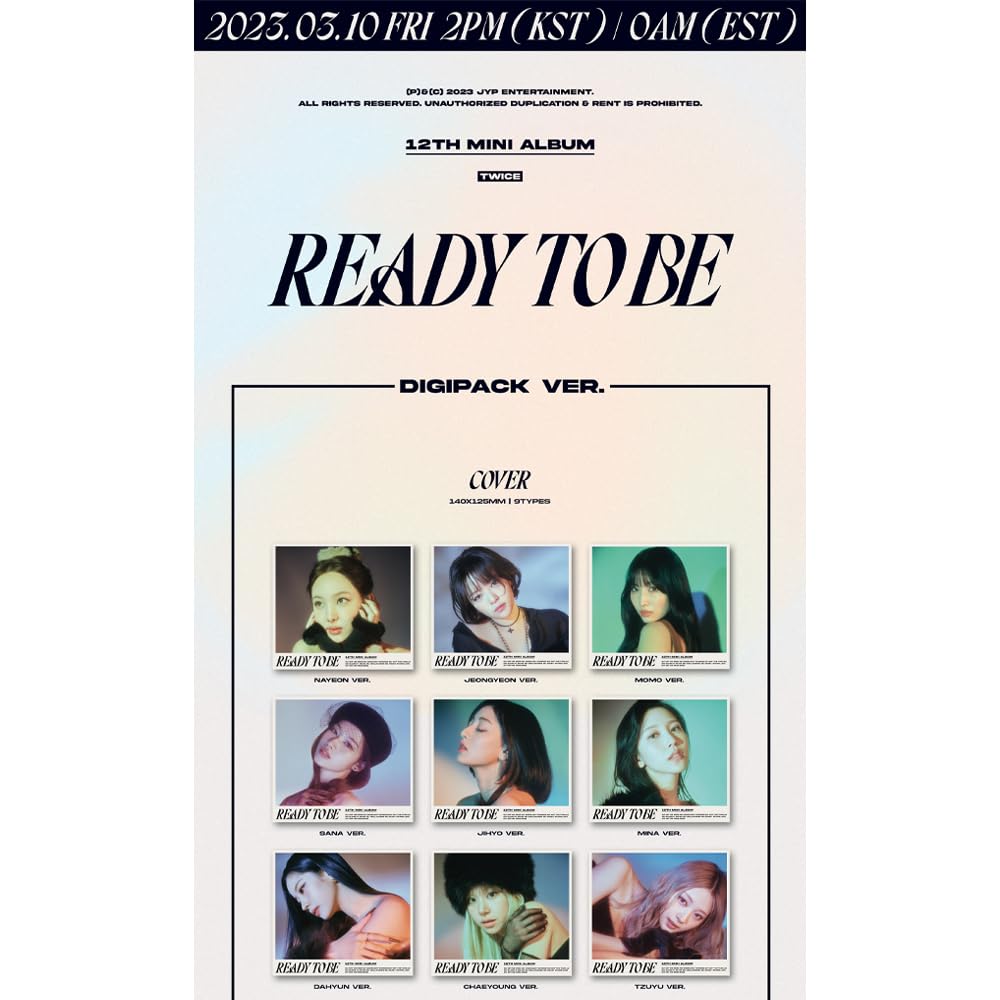 TWICE - READY TO BE [Digipack Ver.] Album+Pre-Order Benefit (CHAEYOUNG ver.), CHAEYOUNG ver.