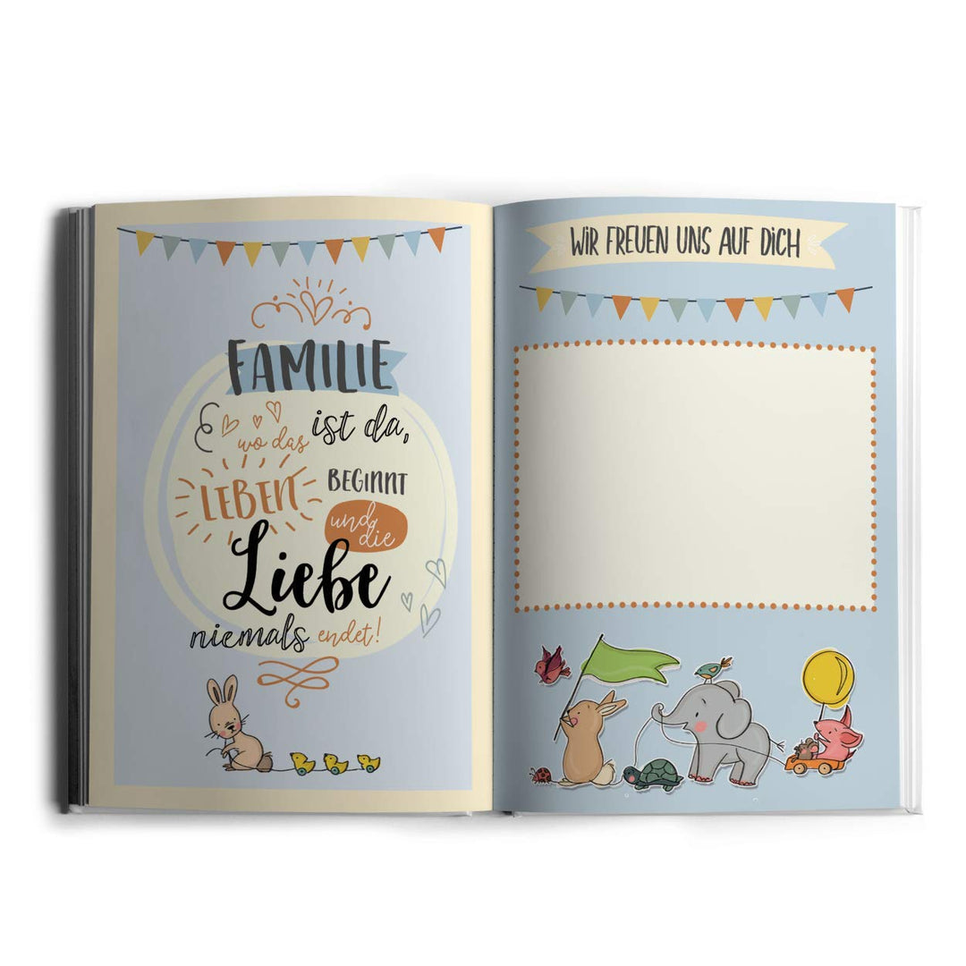 Mein Baby-Party Buch zur Geburt - Gästebuch zur Baby-Shower als tolle Erinnerung für Eltern und Kind