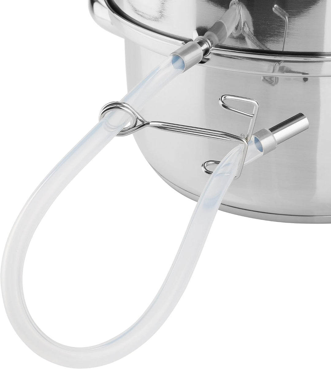 Arebos Dampfentsafter | 15 L | Edelstahl | für alle Herdarten geeignet auch Induktion| Ø 26cm | spül