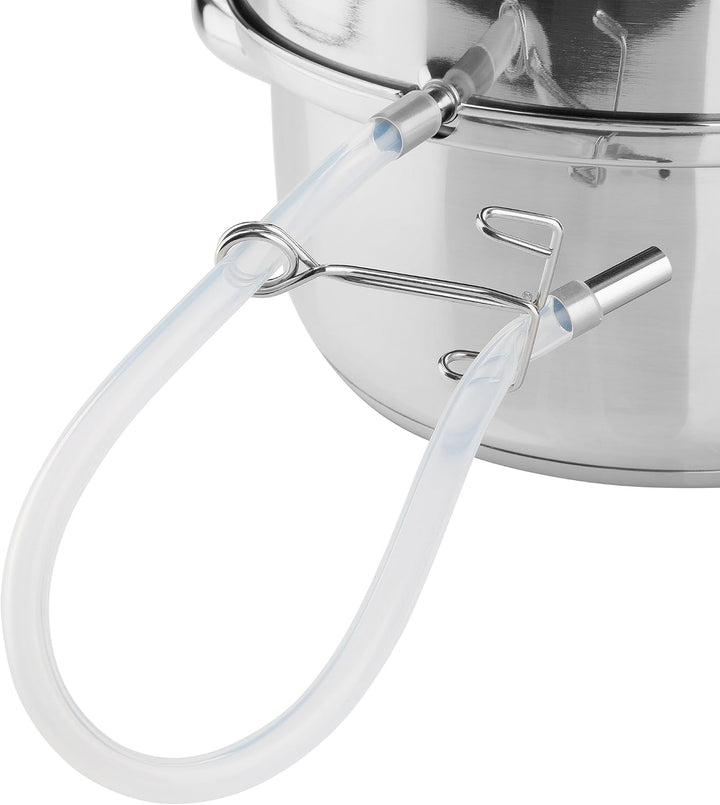 Arebos Dampfentsafter | 15 L | Edelstahl | für alle Herdarten geeignet auch Induktion| Ø 26cm | spül
