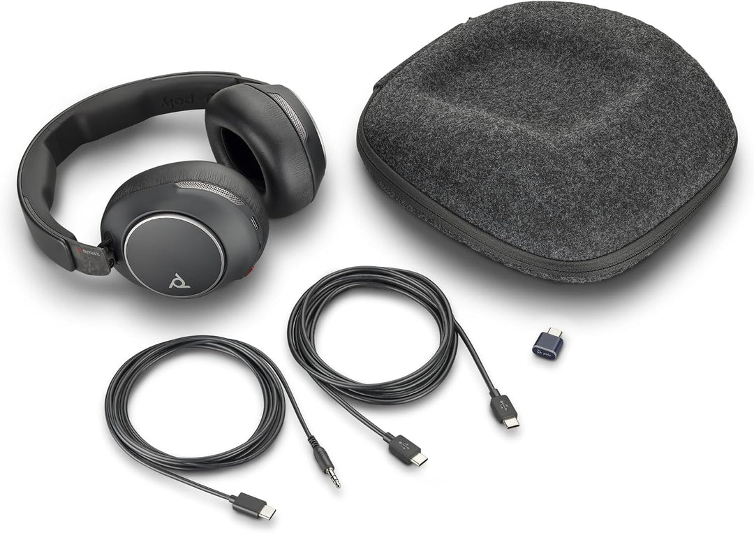 VOYAGER SURROUND 80 UC,USB-C, USB-C/A ADAPTER, (VS80T, BT700C), BLACK, WW