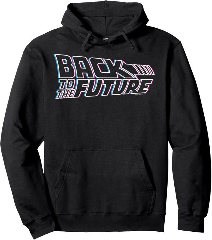 Back To The Future 35th Anniversary Multi-color Logo Outline Pullover Hoodie