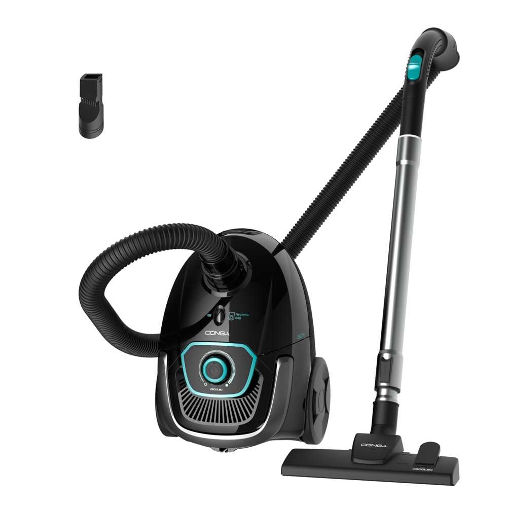 Cecotec Bodenstaubsauger mit 2,5 L Beutel Conga Powerbag 2500 Compact Plus. 850 W, Hochleistungsfilt