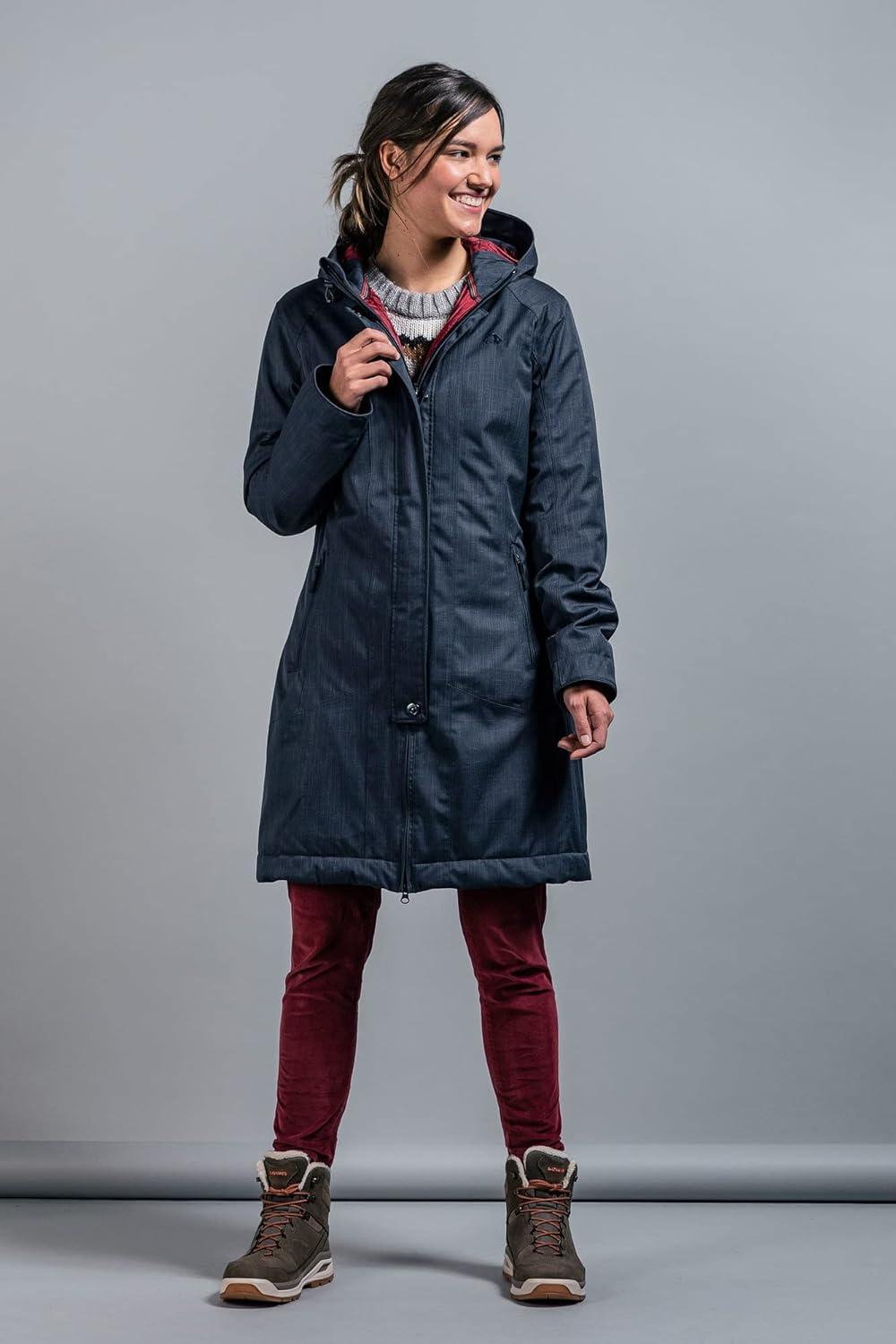 Tatonka FLOY W's Coat Women 34 grey blue, 34 grey blue