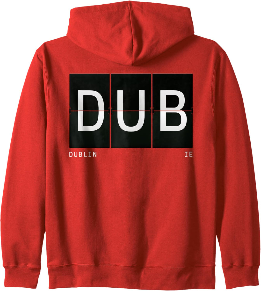 DUB Dublin Irland Retro Flughafen Code World Traveler Kapuzenjacke