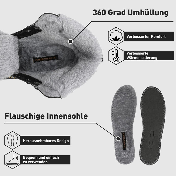 Mishansha Winterschuhe Herren Stiefel Warm Gefüttert Winterstiefel Damen Wasserdicht Outdoor Schnees