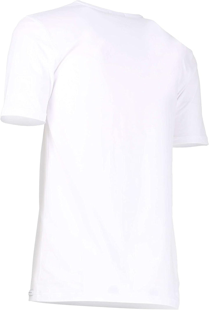 Baldessarini Herren T-Shirt weiss Uni 2er Pack L Weiss, L Weiss