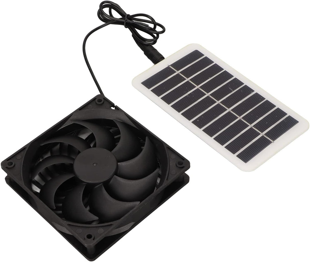 Haofy 15W Wasserdichtes Solarpanel-Lüfter-Kit, Solar-Ventilator-Abluftventilator für Gewächshaus, Da