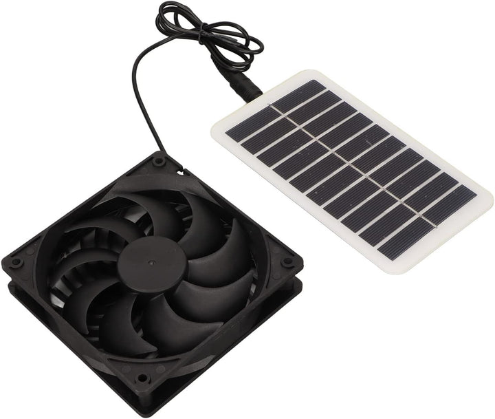 Haofy 15W Wasserdichtes Solarpanel-Lüfter-Kit, Solar-Ventilator-Abluftventilator für Gewächshaus, Da