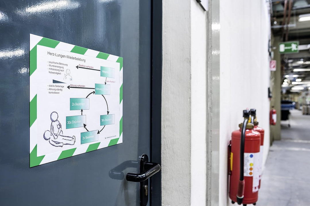 Durable Info-Rahmen Duraframe Magnetic Security (A4, Magnetrahmen für metallische Oberflächen) 5 Stü