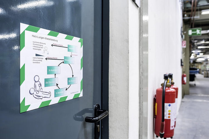 Durable Info-Rahmen Duraframe Magnetic Security (A4, Magnetrahmen für metallische Oberflächen) 5 Stü