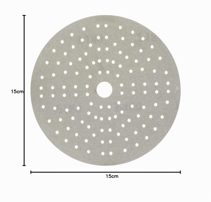 100x MIRKA Haftschleifscheibe IRIDIUM Grip 121L 150mm K.80 f.HO/Metall/Lack/Ku. Korn P80, Korn P80