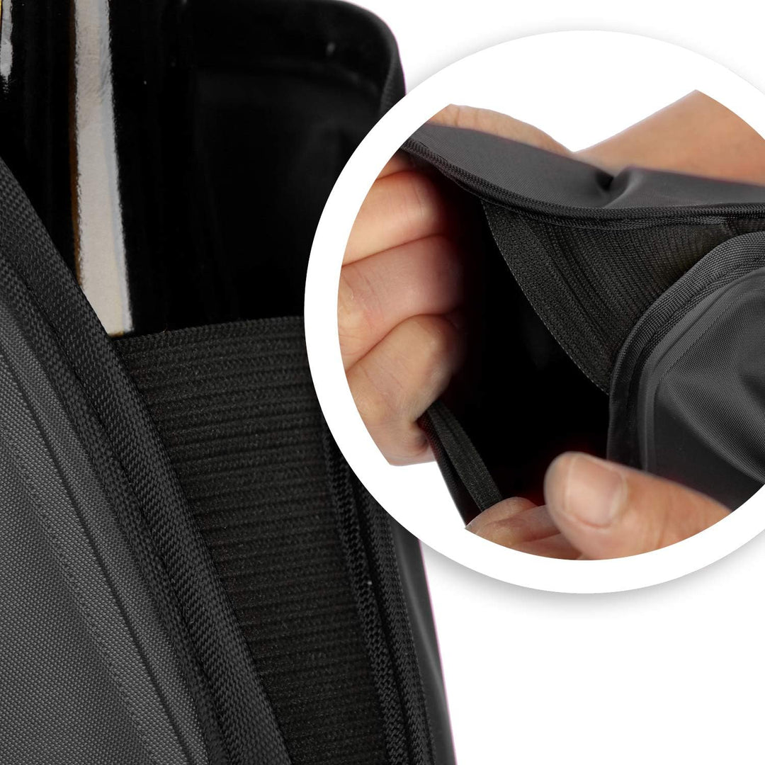 COM-FOUR® 2x Flaschenkühler für unterwegs - Sektkühler Manschette mit Gummiband - Kühlmanschette für
