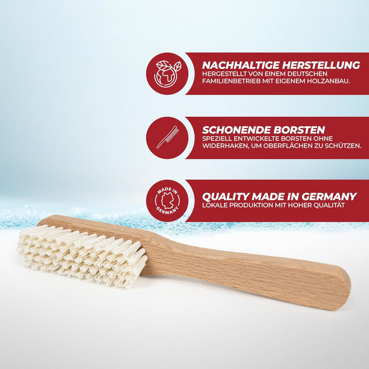 CORIUM, Sneaker Reiniger Set, Effektive Reiniger, Holzbürste & Mikrofasertuch, Set