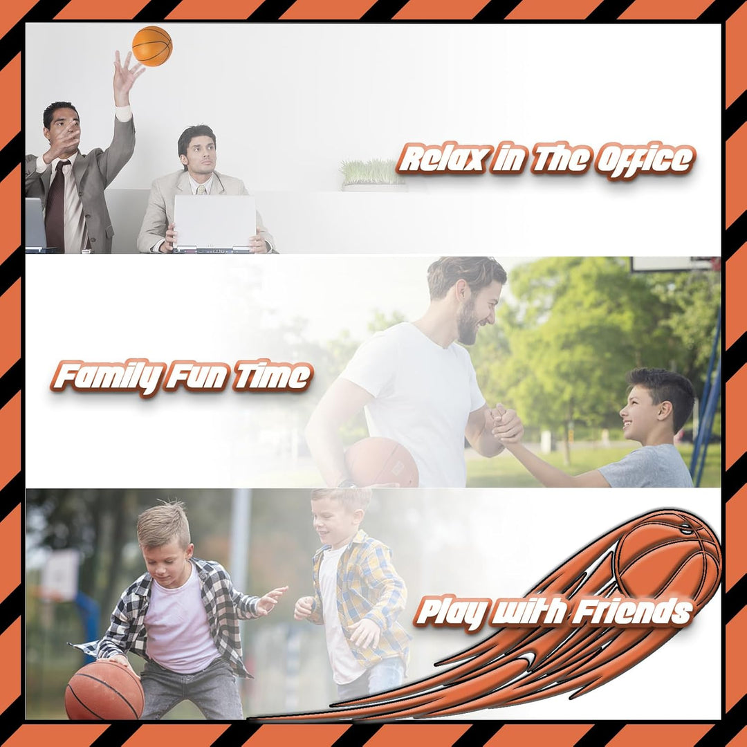 TEUVO Basketballkorb für Kinder und Erwachsene, Strong Indoor Mini Basketballkorb für Tür mit Pumpe,