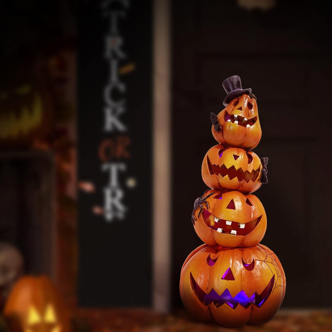 Hodao Halloween-Kürbis-Dekorationen für den Innenbereich, Halloween-Dekorationen für Tisch/Halloween