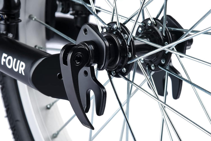 Yedoo Four Tretroller - bis 150 kg, Kickscooter mit Luftreifen 20/16 - Dogscooter für Erwachsene, Ci