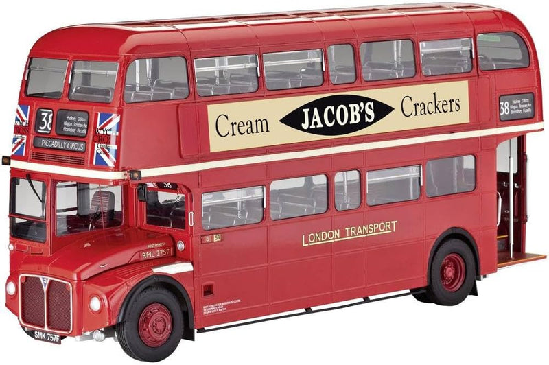 Revell RV07651 Modellbausatz Bus 1:24 - Doppeldecker London Bus im Massstab 1:24, Level 5, originalg