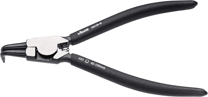 VIGOR Sicherungsring-Zange ∙ V6510B-40 Aussensicherung Abgewinkelt 40-100 mm, Aussensicherung Abgewi
