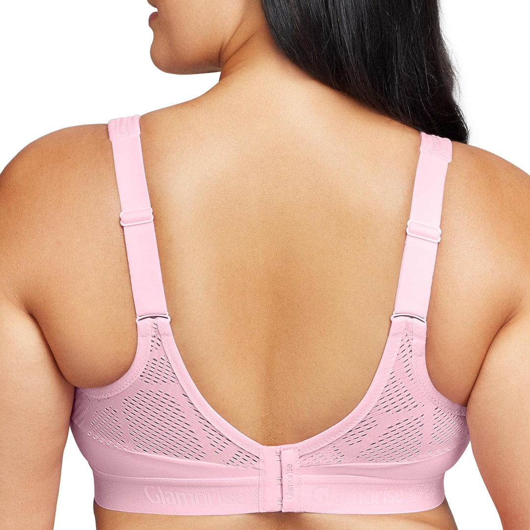 Glamorise Damen Sports Bra, Undurchsichtige 75C Rosa, 75C Rosa